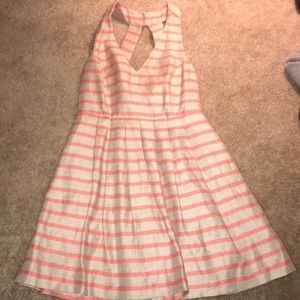Banana Republic Tan and Peach Dress